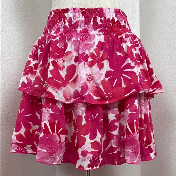 TIARE HAWAII X FashionPass OLIVIA SKIRT In Fiji Flowers Pink Size XS/S & M/L NWT - Picture 3 of 9